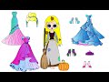 Poor Princess vs Rich Princess paper dolls- How to make clay Frozen diorama