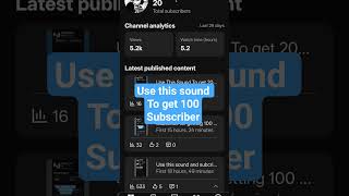 Use this sound to get 1k subscriber #sandygamerz #tread