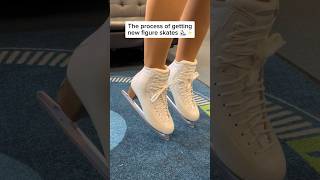 The process of getting new figure skates! More in depth video on my insta @sophia.lazuli ⛸️❄️