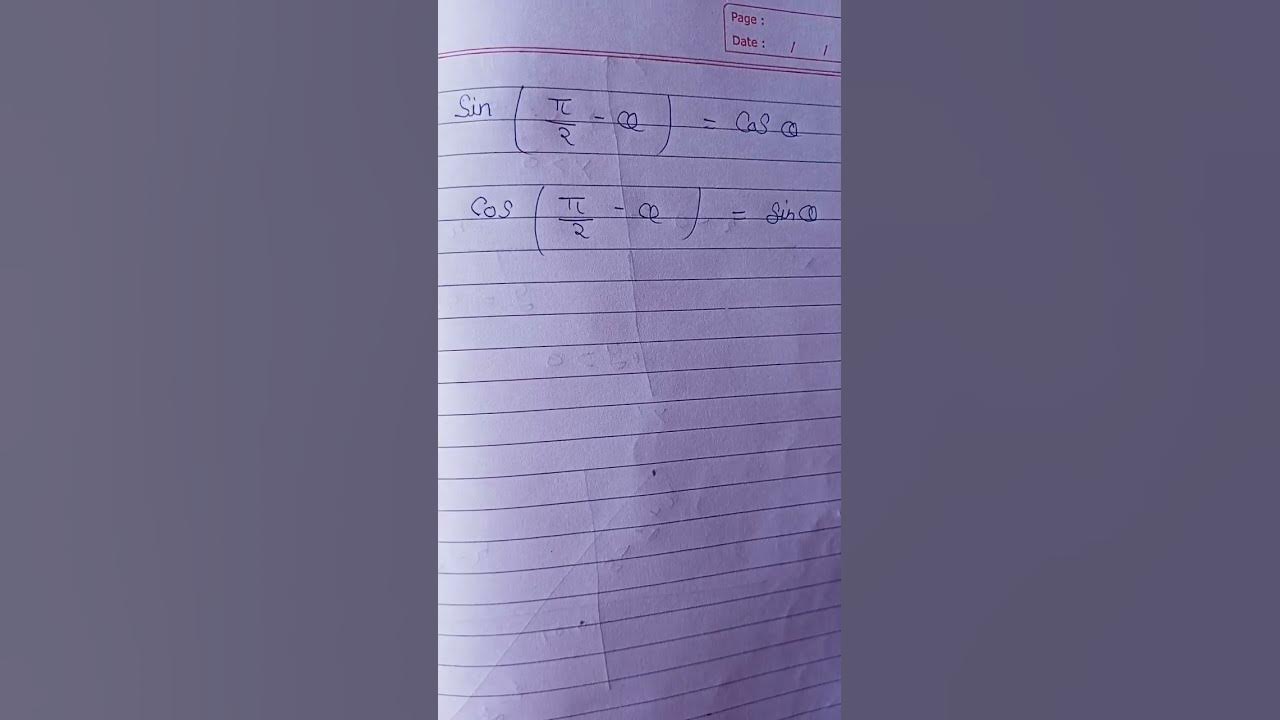 sin-pi-by-2-minus-theta-barabar-cos-theta-maths-youtube