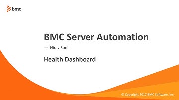 BSA: How to configure and use the Health Dashboard