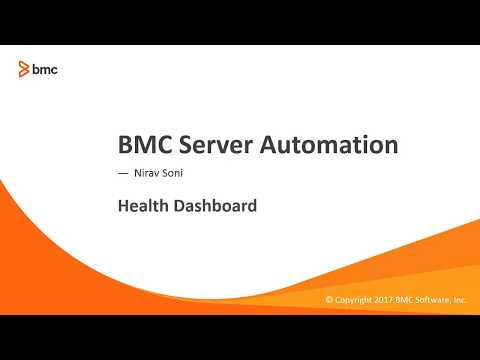 BSA: How to configure and use the Health Dashboard