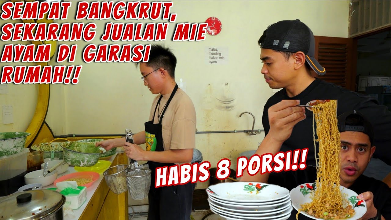 SAKING ENAKNYA, HABIS 8 PORSI MIE AYAM KHAS PONTIANAK!!
