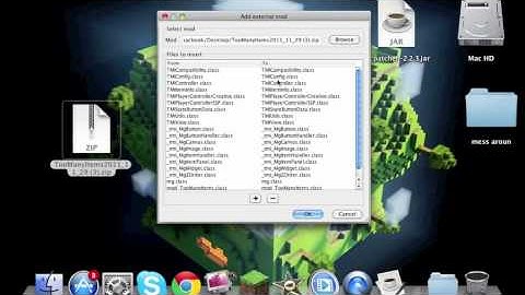 Minecraft: How to install ToManyItems Mod (mac) 1.5.1