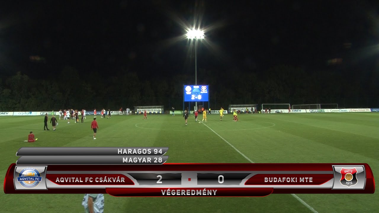 Merkantil Bank NBII 2025/2026, 4. forduló: Aqvital FC Csákvár - Budafoki MTE 2-0