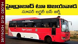 TS RTC BUS JOURNEY | Hyderabad - Vijayawada | Telugu Solo Traveller