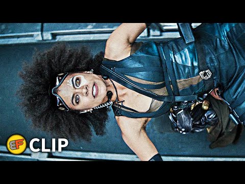 Domino vs Cable - Convoy Chase Scene | Deadpool 2 (2018) Movie Clip HD 4K