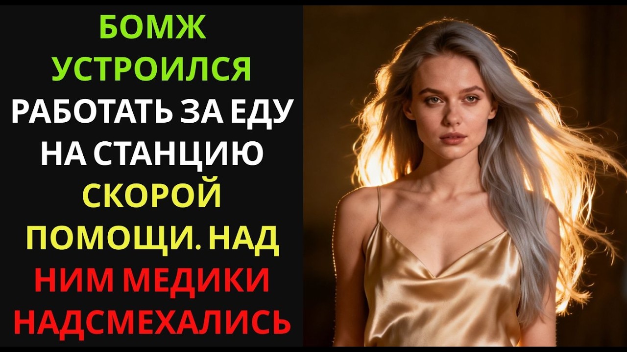 Бомж устроился работать за еду на станцию скорой помощи  Над ним медики надсмехались