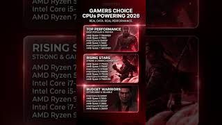 Gamers Choice CPUs 2026 🔥 Best Gaming Processors from Budget to High-End (Ryzen &amp; Intel Guide)