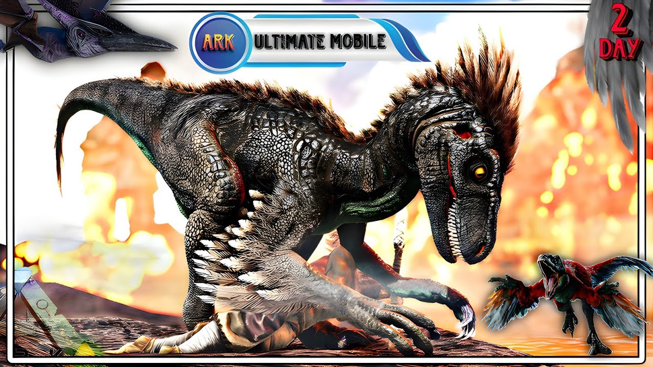 Taming Raptor & Pteranodon In Ark Ultimate Mobile Edition part 02 - YouTube