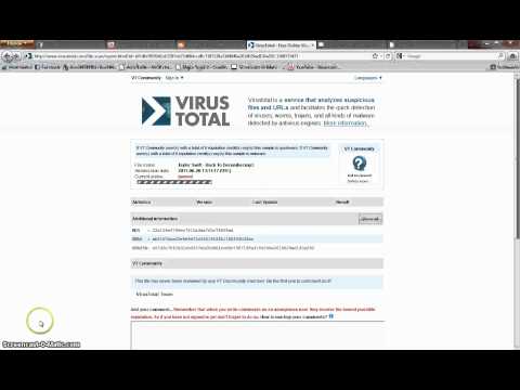 Tutorial - VirusTotal
