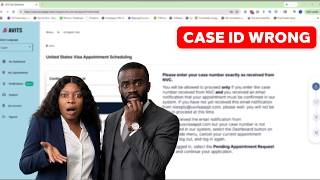 K1 Visa Booking Error | WRONG AVITS CASE ID TUTORIAL