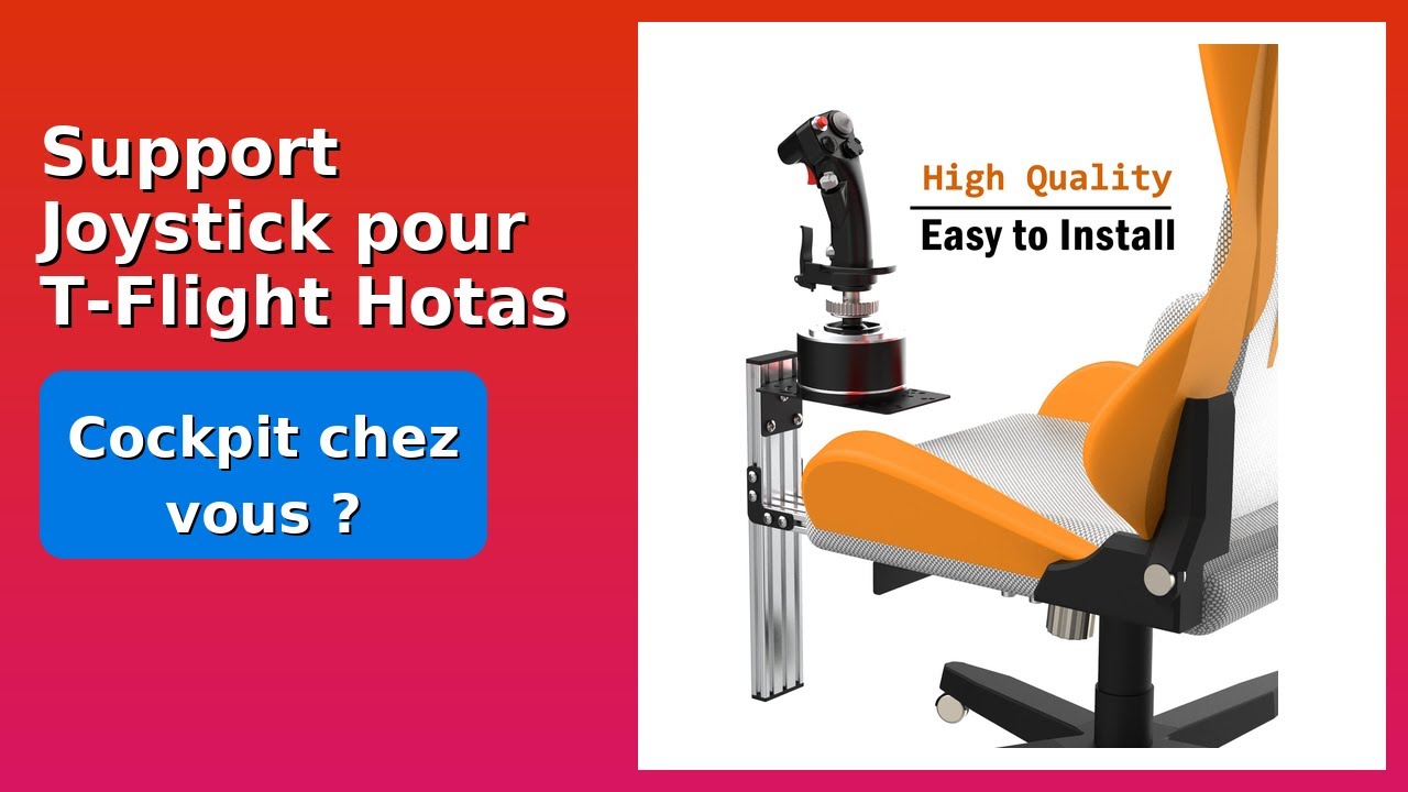 AVIS (2025) : Support Joystick pour T-Flight Hotas 4. DÉTAILS ESSENTIELS