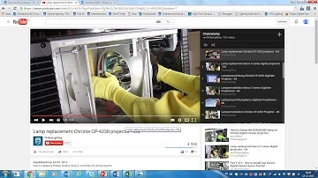 How to replace the Philips digital cinema lamp for Christie digital projector - EN