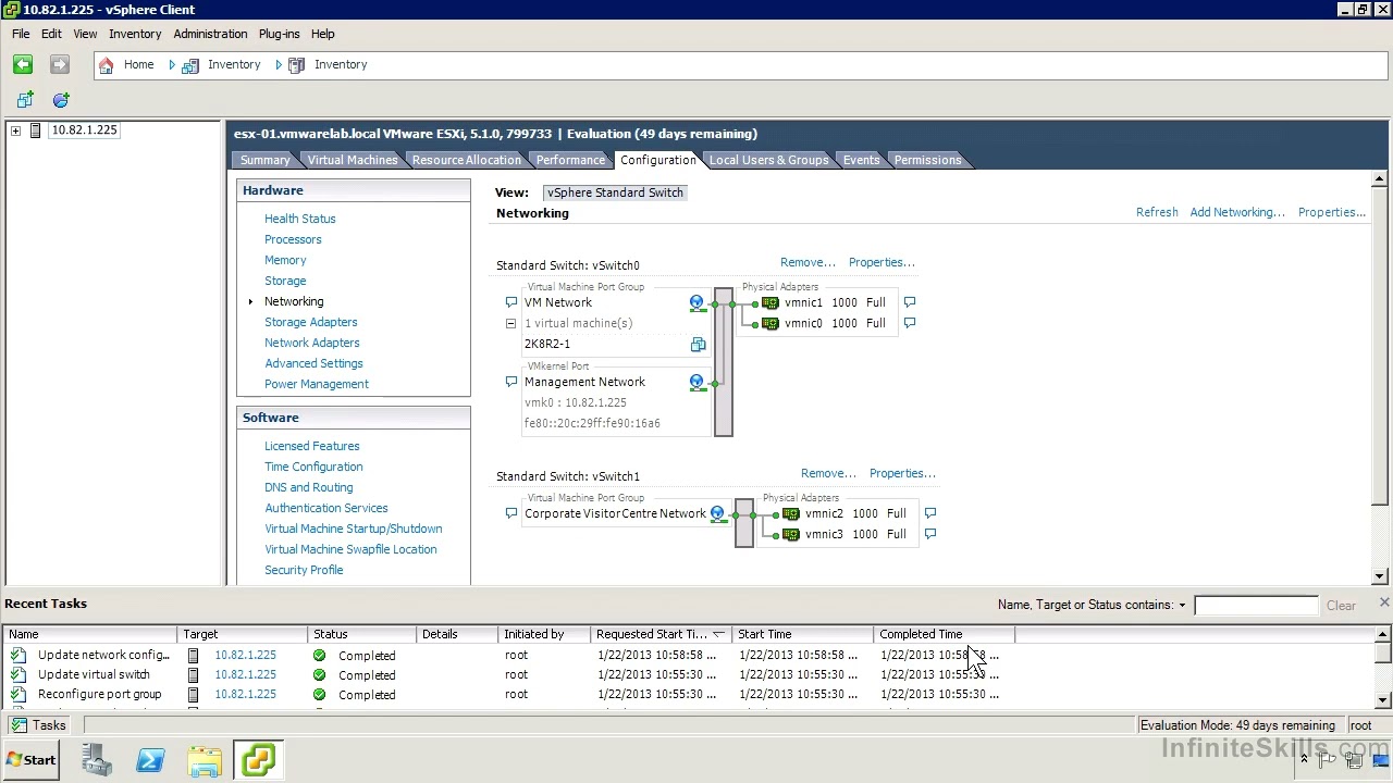 Bài 3.2. Adding Port Groups And VMKernel Ports