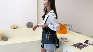 High quality soft leather women backpack screenshot 3