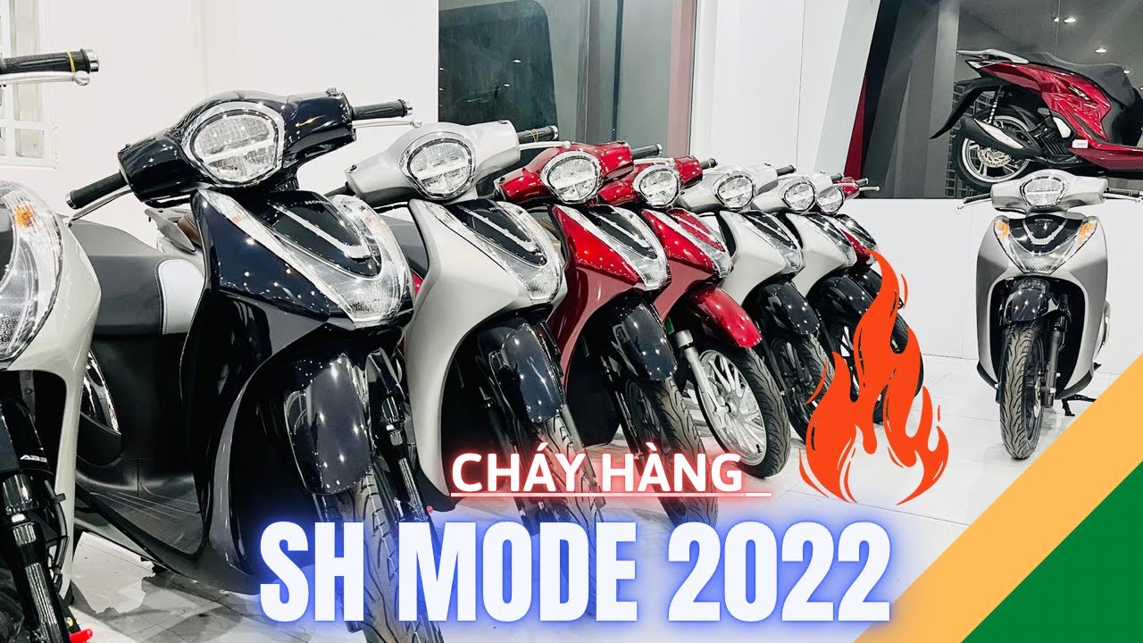 Báo giá Honda SH MODE 2022 125cc màu bạc đen ABS. trợ... - youtube