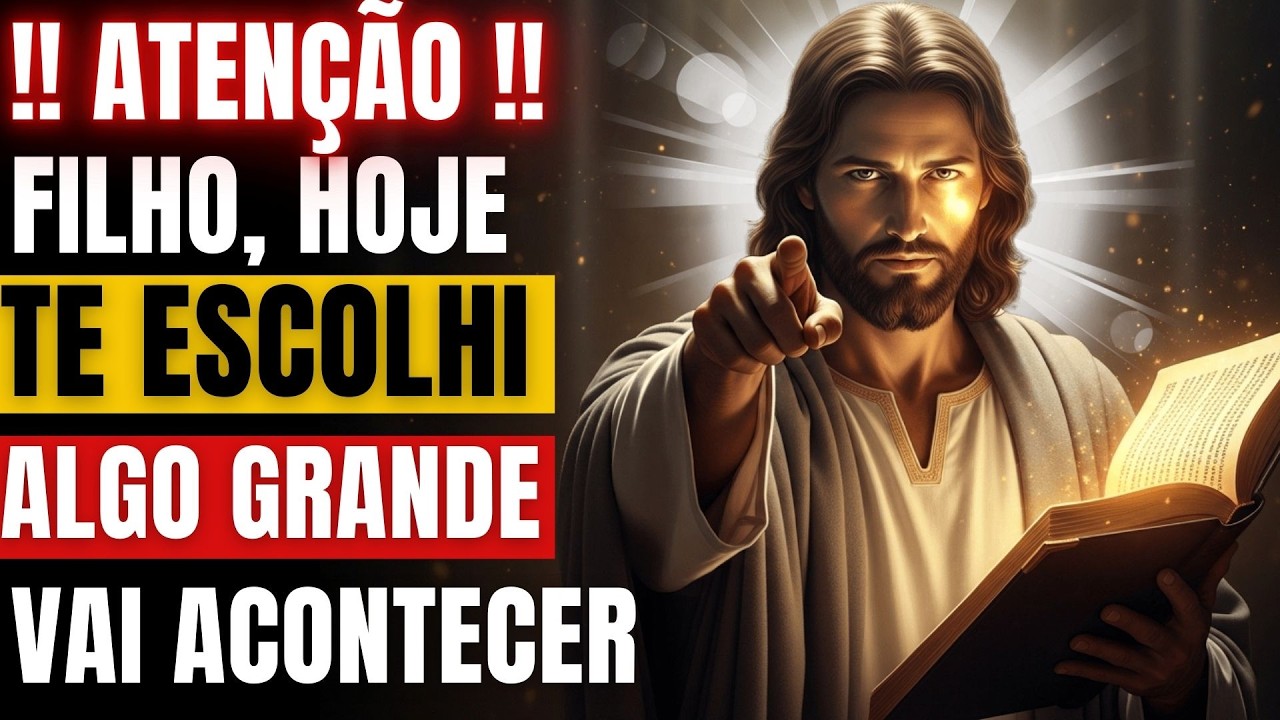FILHO HOJE TE ESCOLHI, ALGO GRANDE VAI ACONTECER