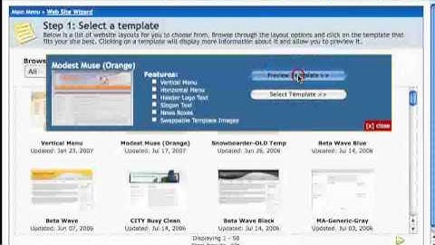Quickstart Wizard - Soholaunch Website Builder for Business