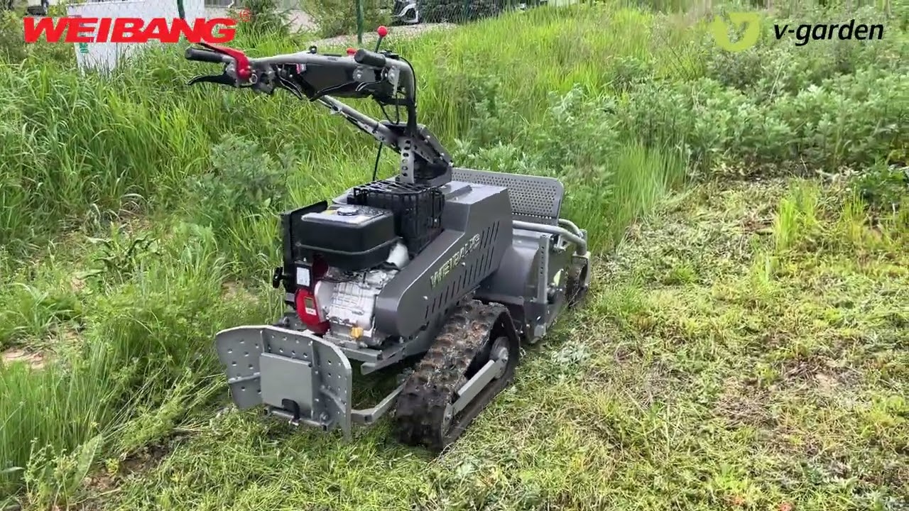 Weibang WB GT 6813-TE - Cepová pásová sekačka na vysokou trávu a zanedbané neupravované louky.
