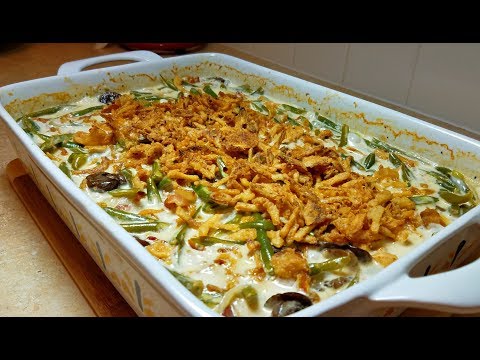 Green Bean Casserole Recipe (Mushroom Cream Sauce Recipe) | How to make GREEN BEAN CASSEROLE