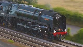 British Steam Magic Britannia Engine At Starcross Devon 300722