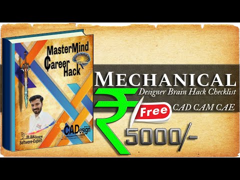 Mechanical CAD Designer BrainHack Checklist Learn Free CAD CAM CAE Career Course At CADD Centre Pune