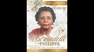 Celebrating the Life of Bernadette Philippe