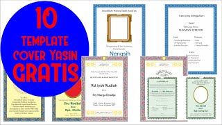 Free Download Template Cover YASIN Format CorelDraw Editable