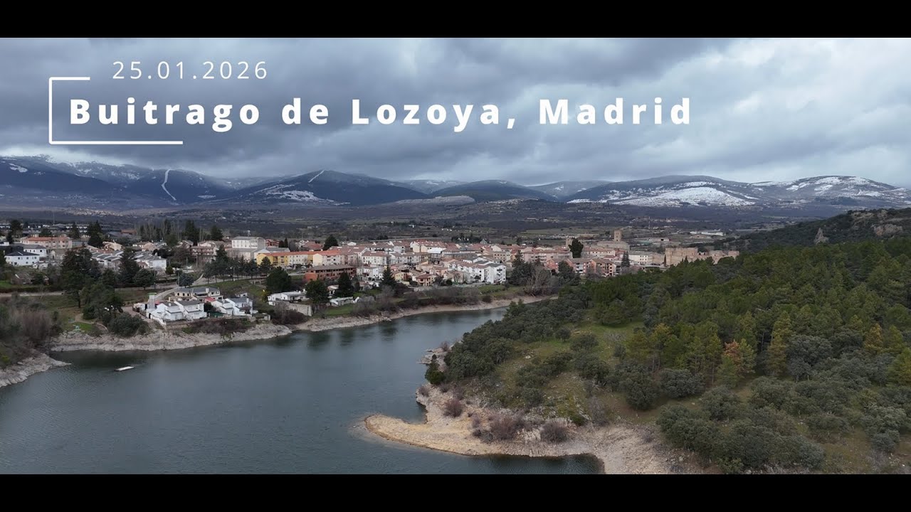 Flying around Buitrago de Lozoya, Madrid, Spain 25.01.2026, Drone - DJI Mini 4 pro