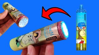 Millions of people don't know this trick. Turn your e-cigarette into a rechargeable flashlight.
