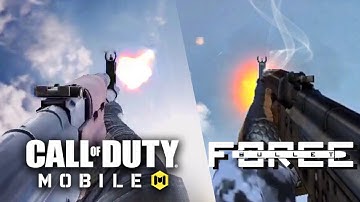 Bullet Force VS Call of Duty Mobile - Weapon Comparison