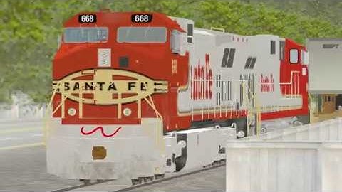 Trainz 2006 - Southern Pacific Mixed Load Through Town