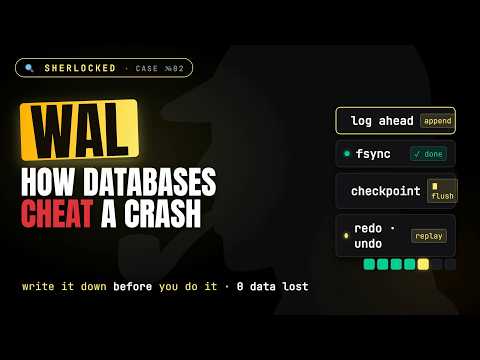 Write-Ahead Log (WAL) Explained — How Databases Survive a Crash | SHERLOCKED