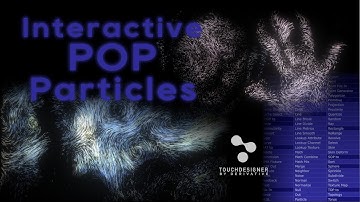 Our first interactive POP particles in #touchdesigner