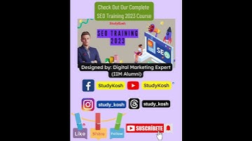 Off-Page SEO Checklist | SEO Training 2023 | StudyKosh |