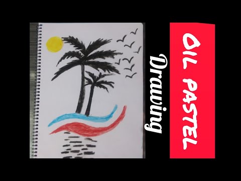 oil pastel drawing