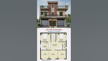 30x30 House plan 2BHK with 2shop & parking 30 by 30, 30*30 #floorplan #housedesign #shots #viral