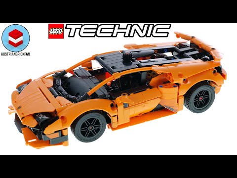 Видео: LEGO Technic 42196 Lamborghini Huracán Tecnica Orange Speed Build Review