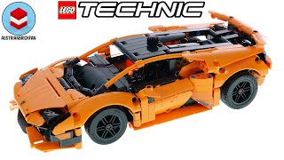 LEGO Technic 42196 Lamborghini Huracán Tecnica Orange Speed Build Review