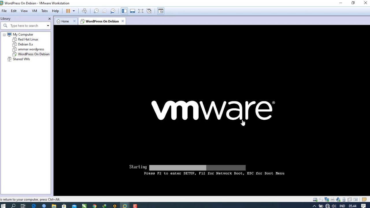 INSTALL WORDPRESS DI DEBIAN MENGGUNAKAN VMWARE LENGKAP !!! - YouTube
