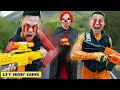 LTT Nerf Guns: Duo Spider Man X Warriors Nerf Gun Fight Mysterious Enemy Rescue Friends