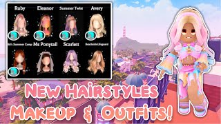 NEW HAIRSTYLES, OUTFITS & MAKEUP! Royale High Update