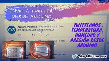Arduino - Estación metereológica con envío automático a Twitter