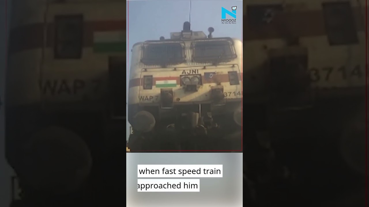 Railway technician rescues visually challenged elderly on railway track