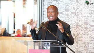 CIC Julius Malema giving a keynote address at the celebration of Commissar Gardee's Admission