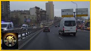 [4K] Great driving through winter Moscow! The blizzard is starting! November, 2023. Driving Tour