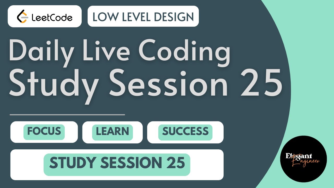 Morning Code Study Daily Live Coding Study Session - 25 | AIM HIGH | Consistency | Never ...