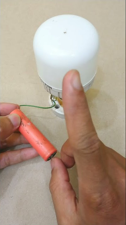 Led 220v 10w dinyalakan pake baterai 3,7v???