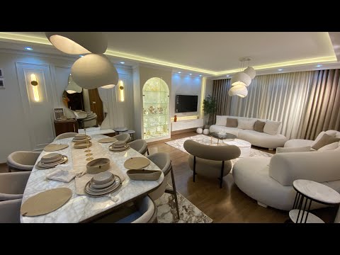 شقه عروسه اسكندريه عملت النيش جوه الجبسمبورد وزرعت شجر زيتون حقيقي في الريسبشن